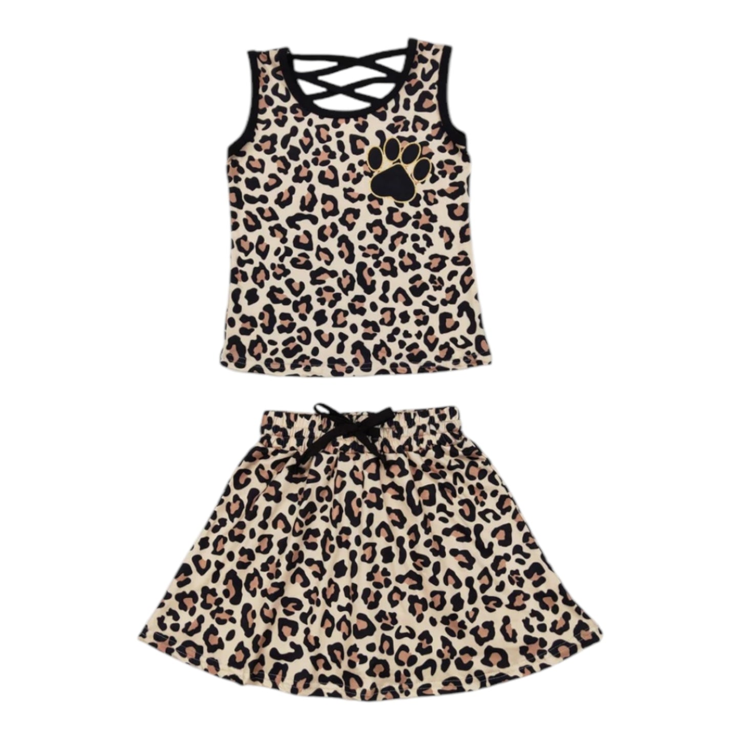 Leopard Skort Set