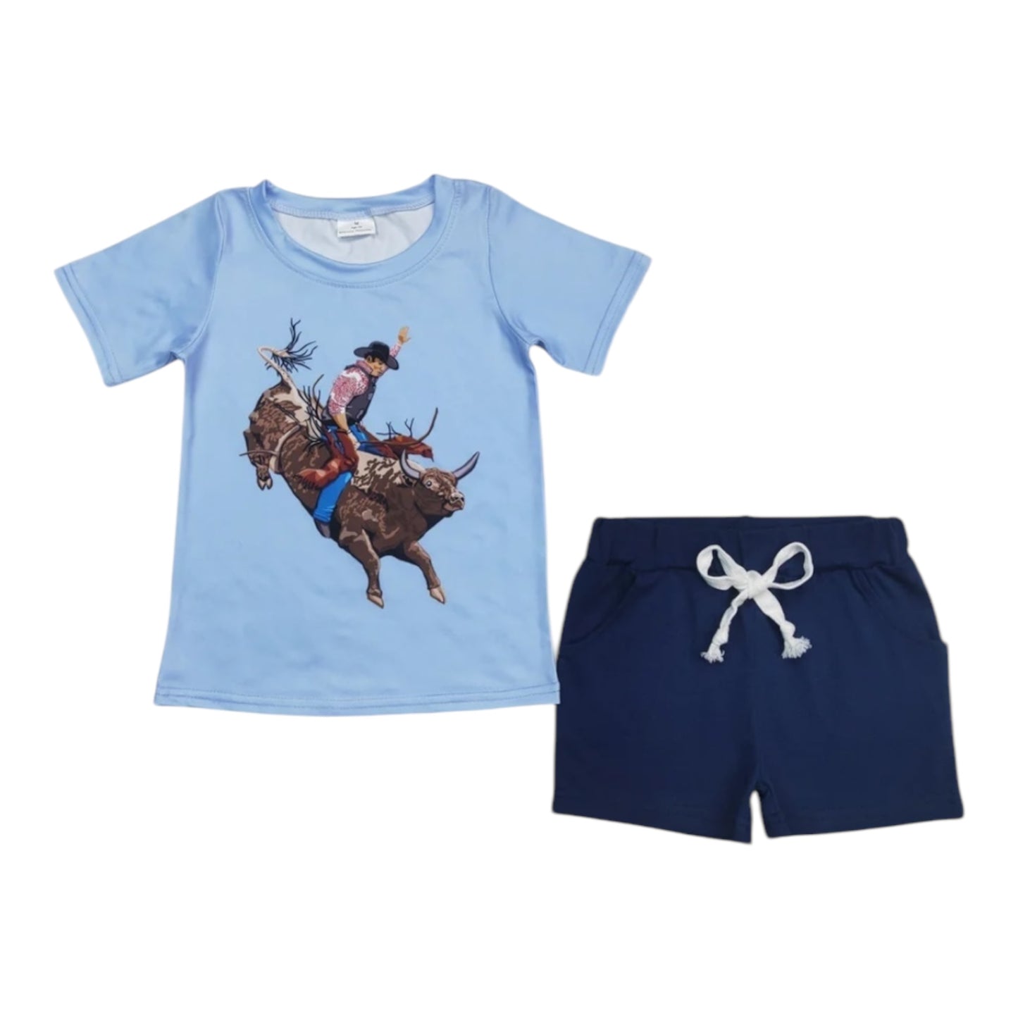 Rodeo Cowboy Shorts Set