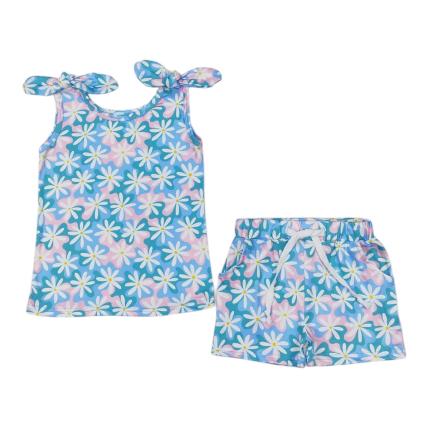 Floral Tank Top Shorts Set