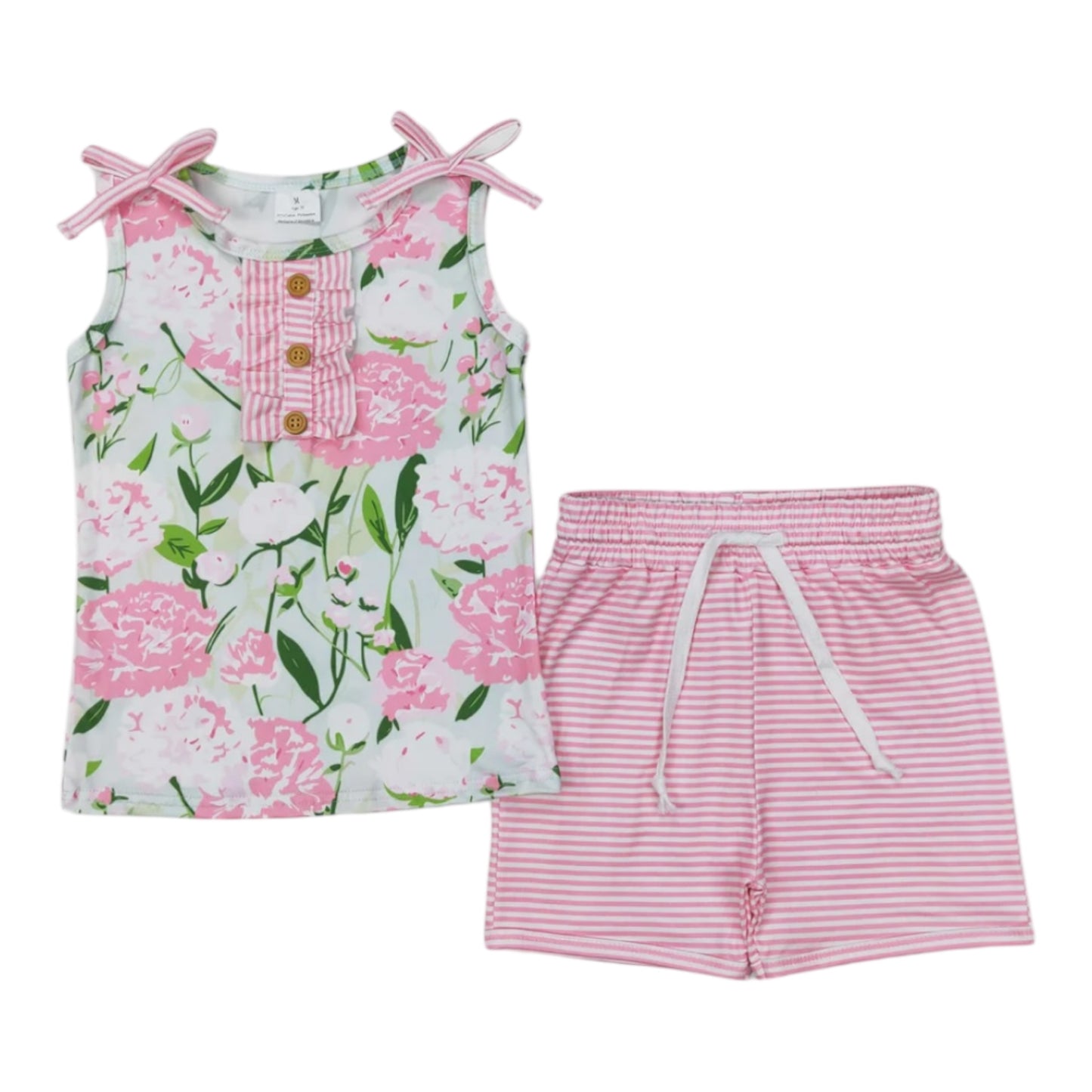 Floral Tank Top Shorts Set