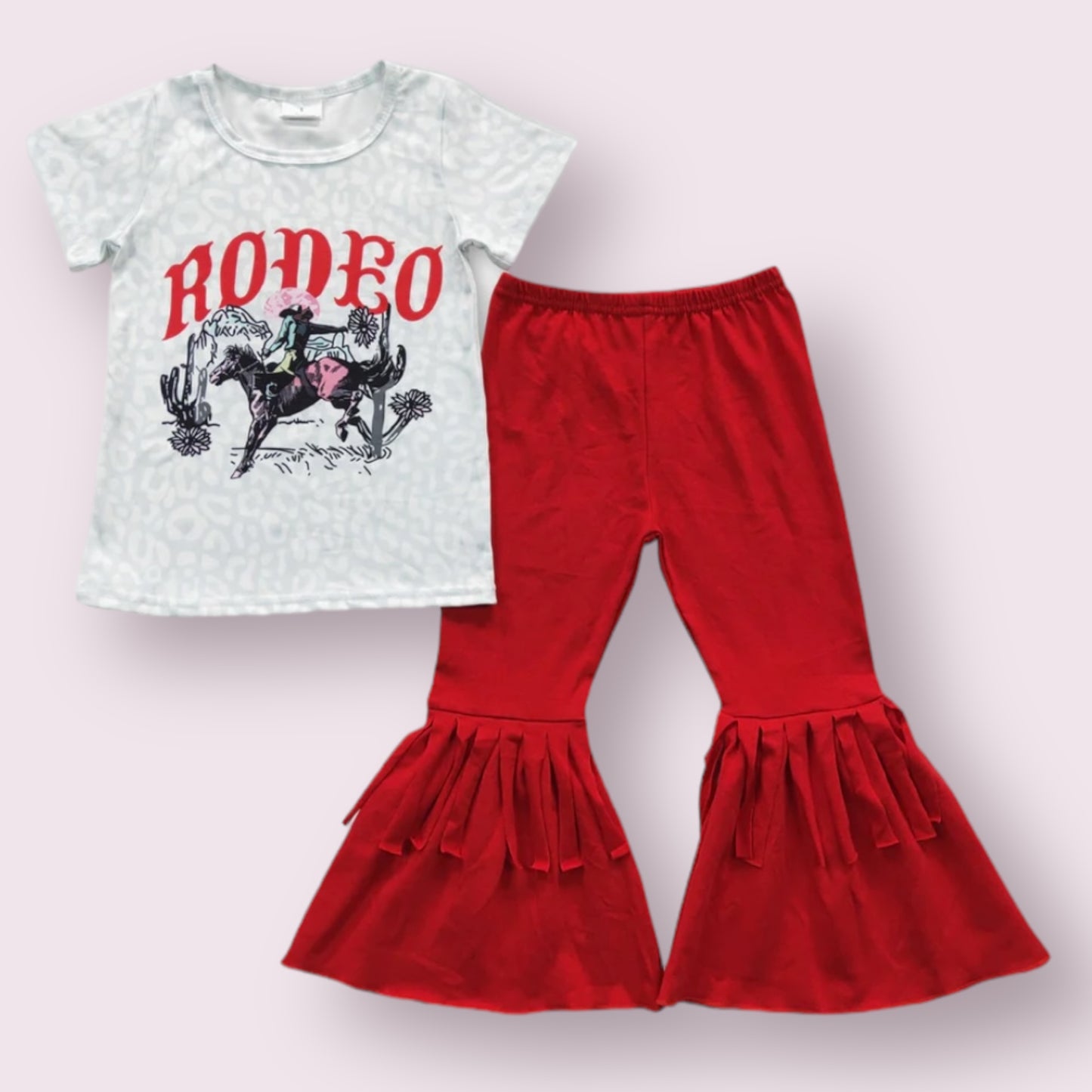 Rodeo and Fringe Bell Pant set