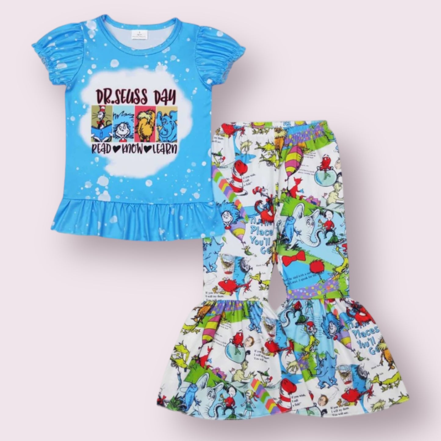 Suess Day Bell Pant set