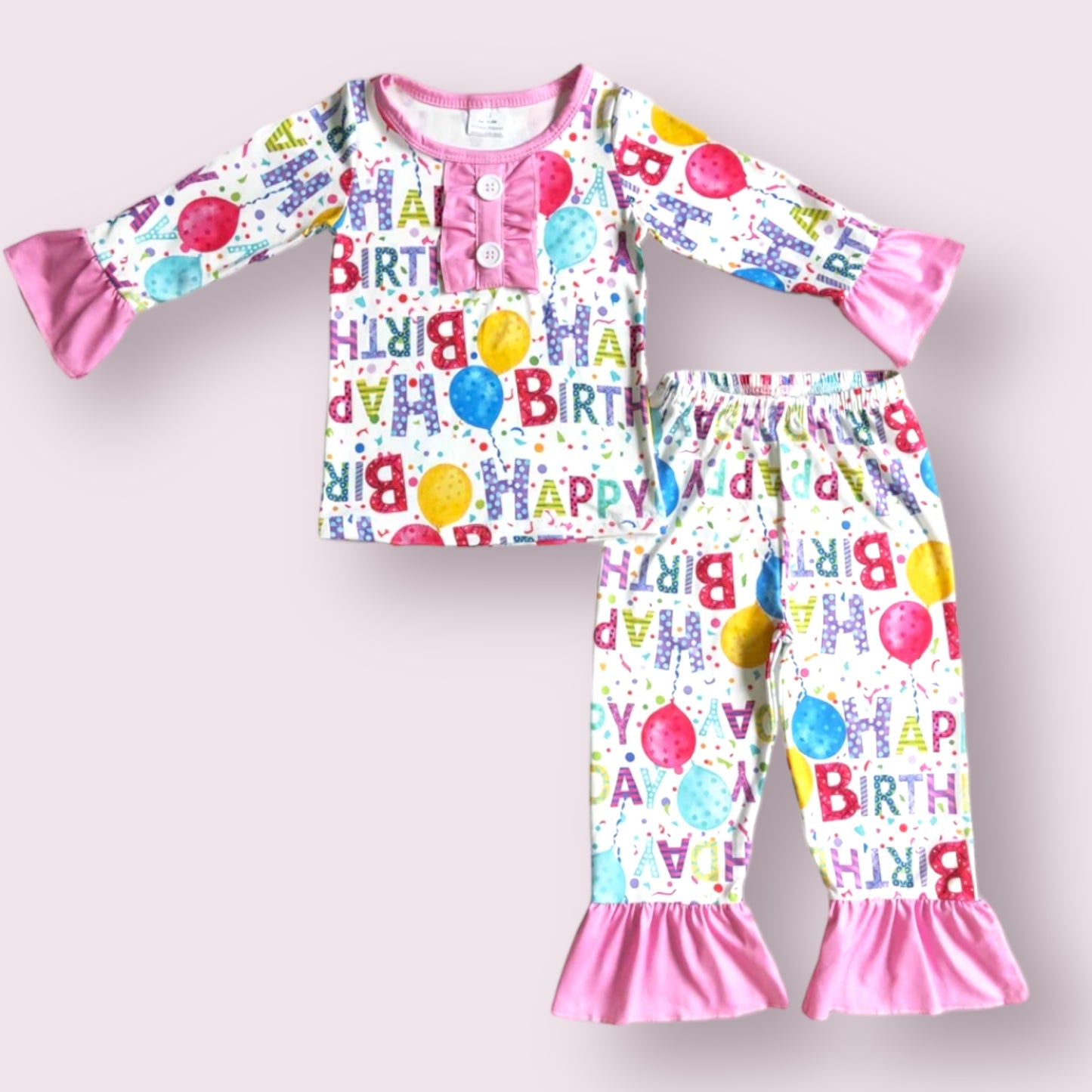 Birthday Ruffle Pajamas
