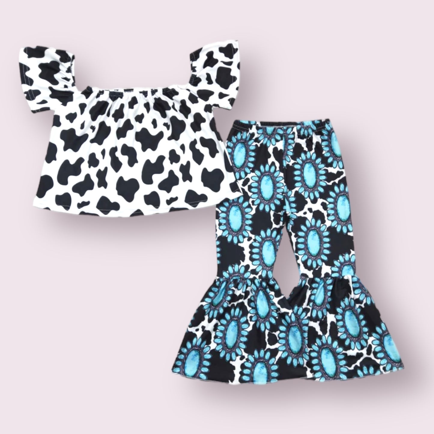 Cow and Concho Bell Pant set