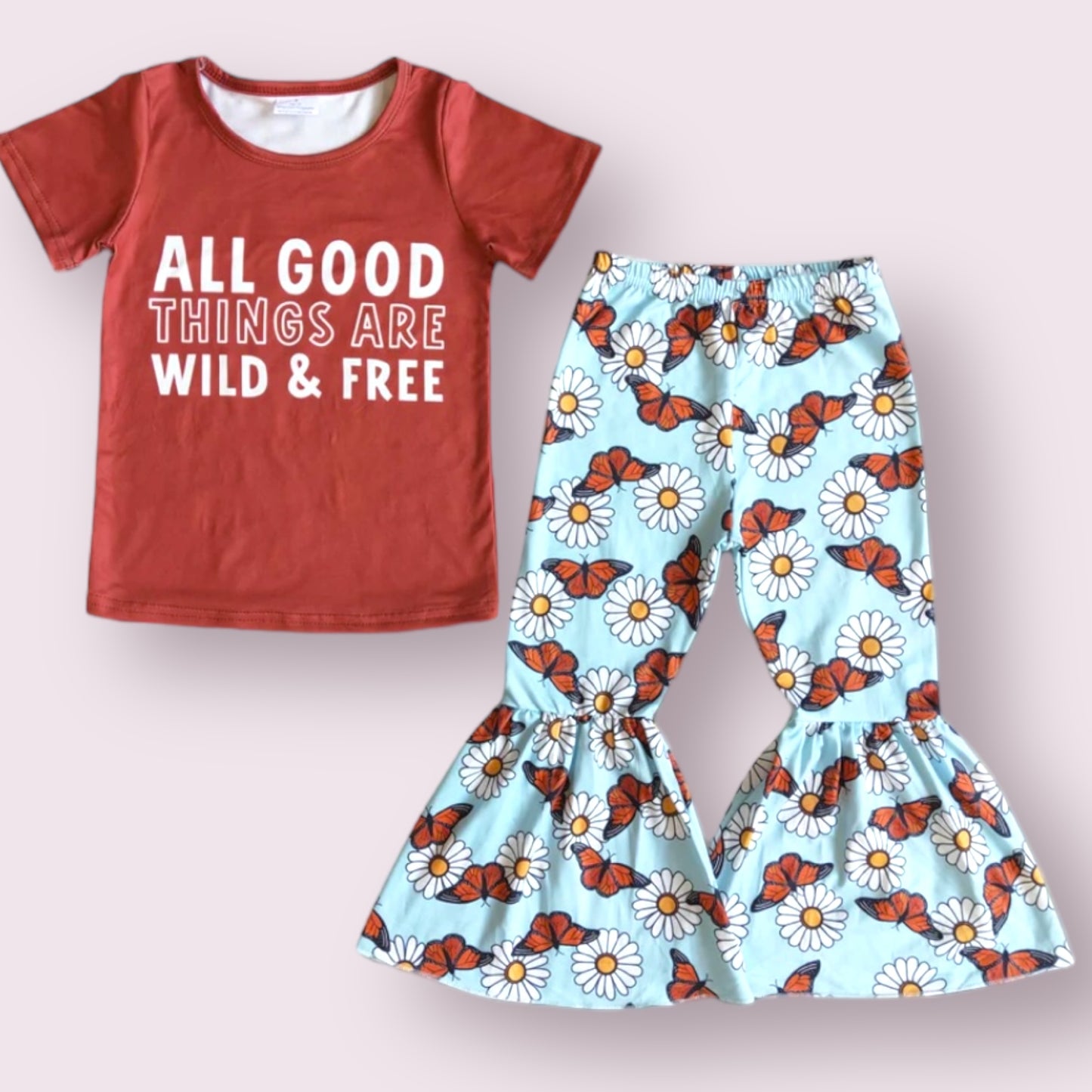 Wild and Free Bell Pants Set