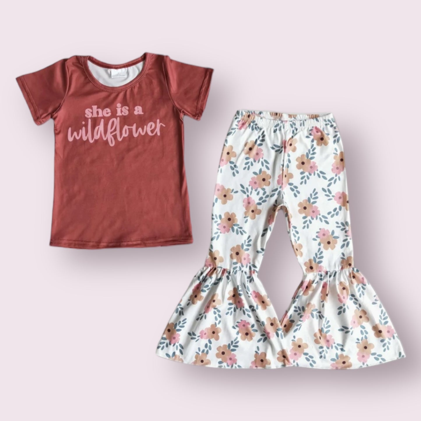 Wildflower Bell Pants Outfit Set