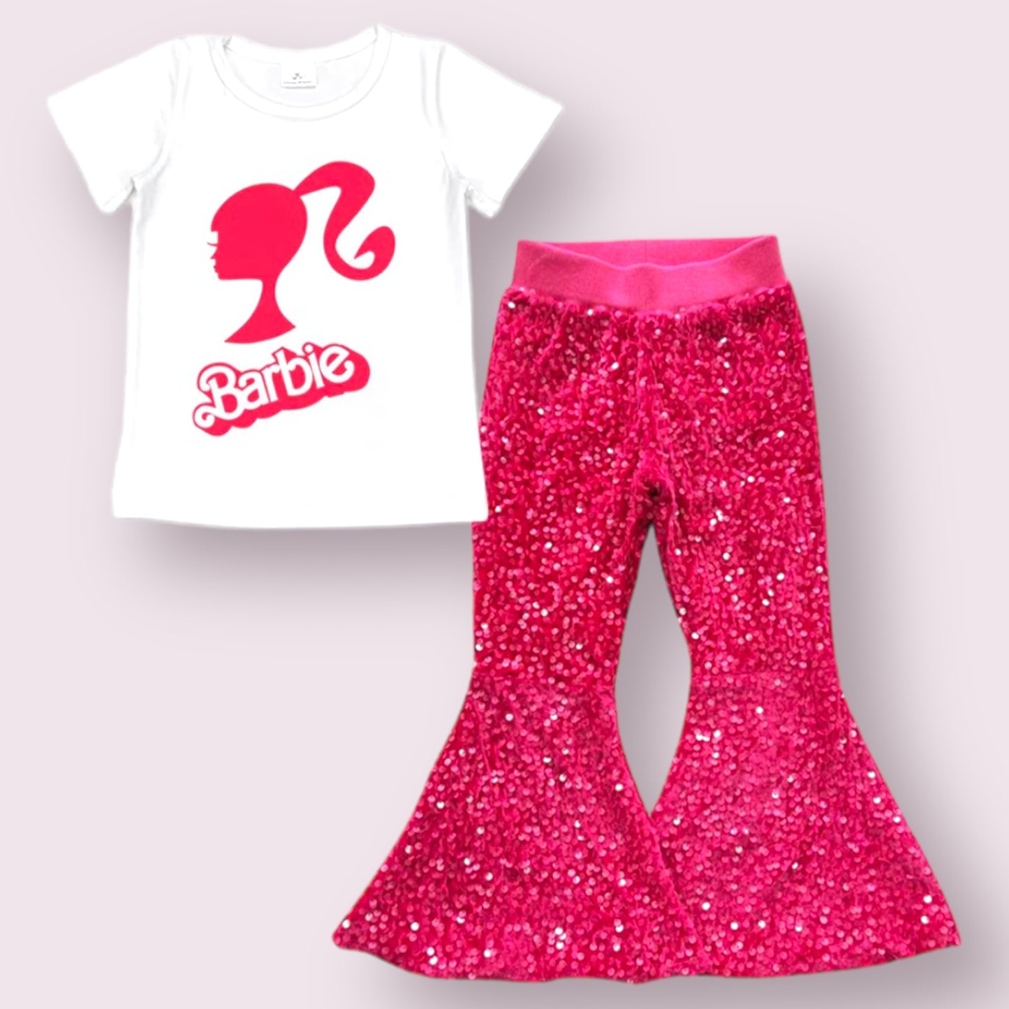 Barbie Top and Sequin Pants