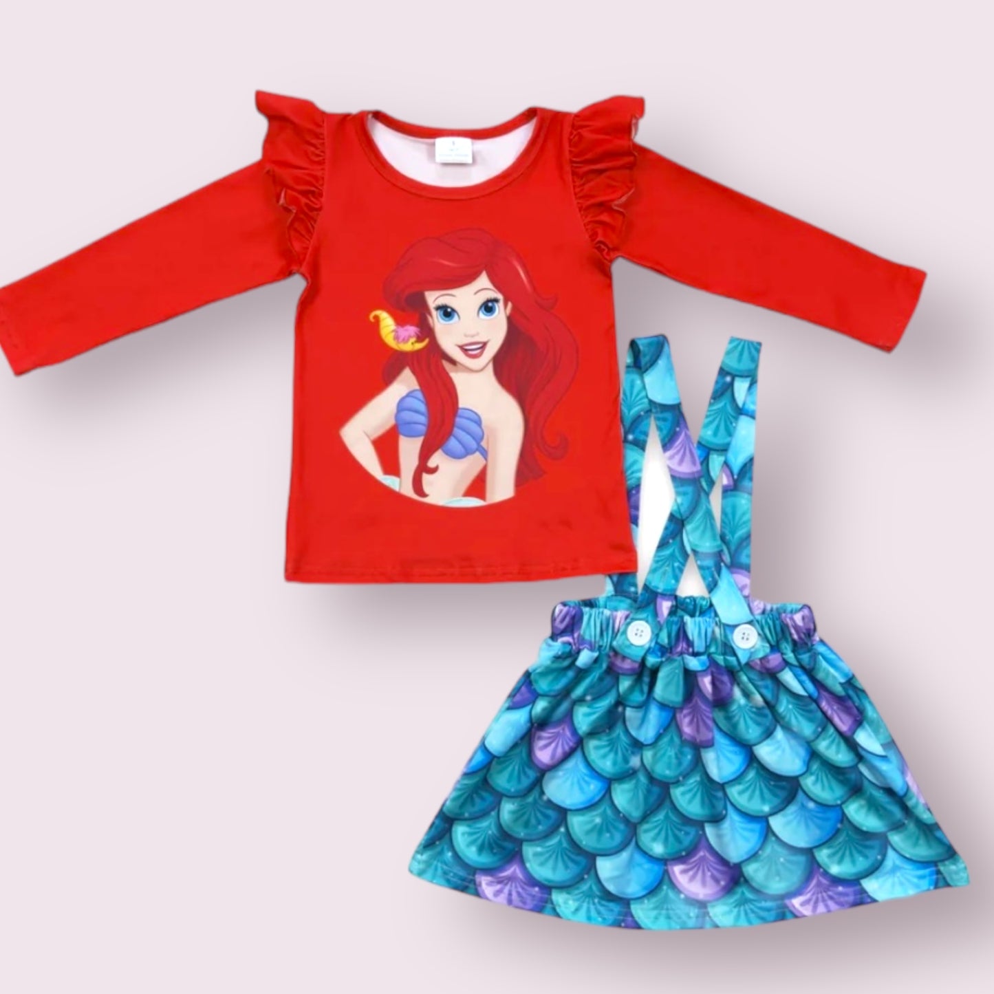 Mermaid Suspender Dress 2pc